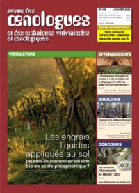 page de couverture magazine Revue des oenologue